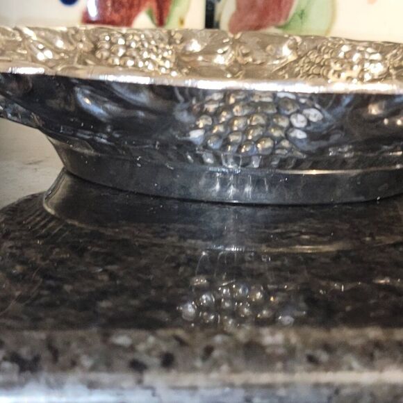 William Adams SPAIN Vintage Fine Silverplate 11.25" Repousse Bowl Rococo Revival - Picture 3 of 11